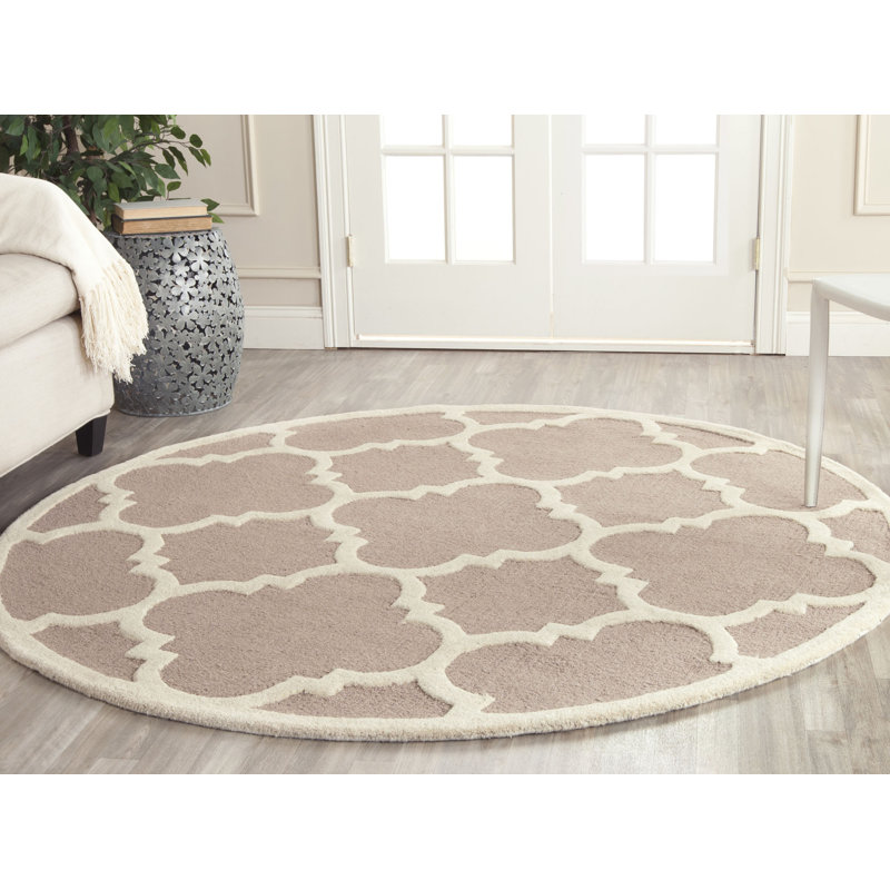 Tapis en laine touffeté à la main Cannen, Rond 10 pi