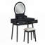 Coiffeuse avec miroir et tabouret Kamila-2013892746