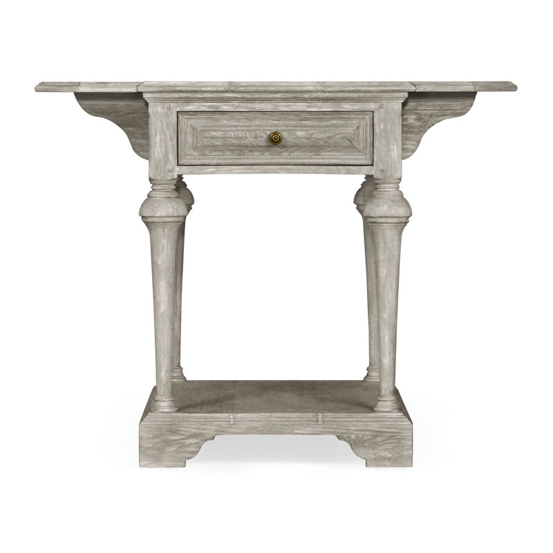 Sherwood Oak Solid Wood End Table, Grayed Oak