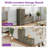  47" Farmhouse Shoe Cabinet L-shaped Shoe Bench-1224940813