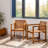 Solid Acacia Wood Armchair (Set of 2)