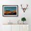 Moon over South Tyrol in Italy in Abstract - Picture Frame Graphic Art Print-55725203-55725201