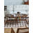 51.18" Brown Free Form Solid Wood Coffee Table