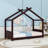 Wood House Floor Bed With Slats-376006402-376006405