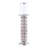 Wood and Metal Pillar Candle Holder with Stacked Ring Design-1359839622