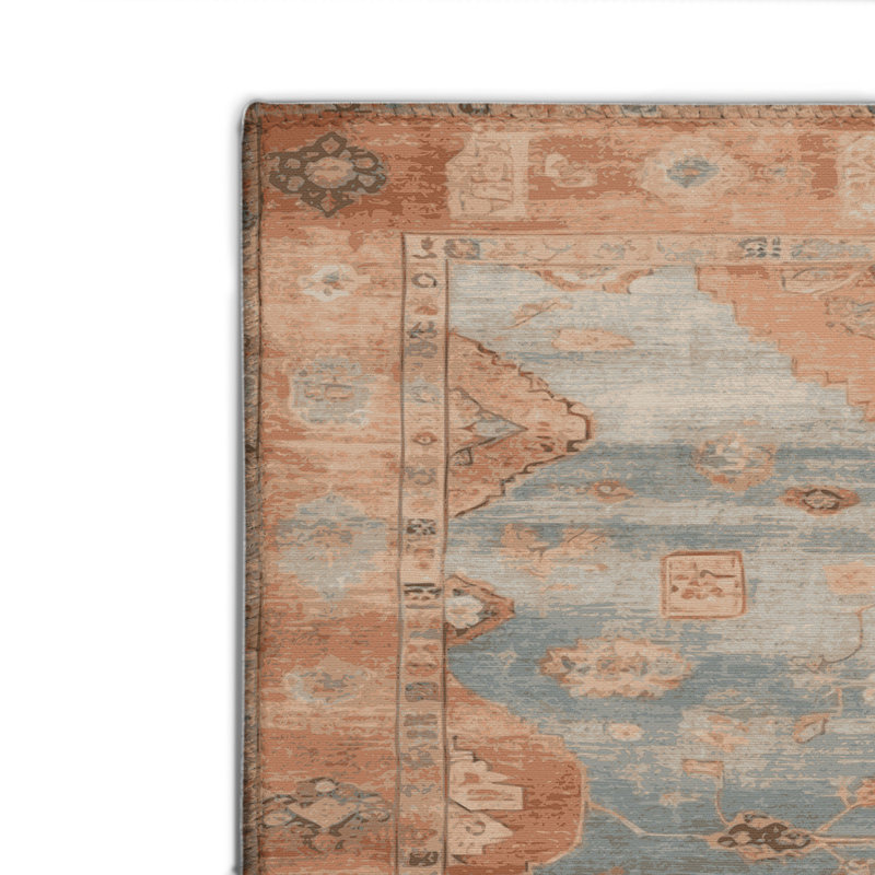 Tapis intérieur et extérieur brun Overdyed
