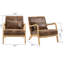 Chaise d'appoint Mid-Century moderne avec structure en bois-2133614621-2133614622