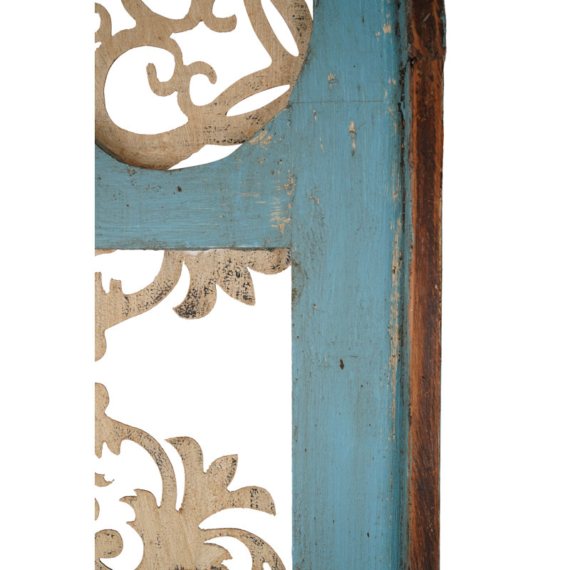 Handmade Traditional Plants & Flowers Wall Decor on Wood, Cave