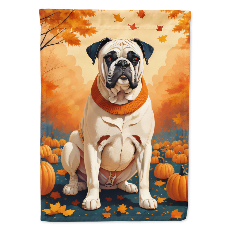 Drapeau de jardin blanc Boxer