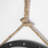 27" Coastal Round Mirror with Hanging Rope