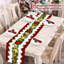 Nappe de Noël rectangulaire 70,87 po x 13,78 po, nappe décorative de fête de Noël lavable à la machine, nappe décorative de pique-nique, style B