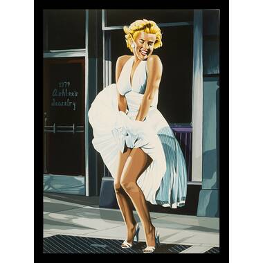 House of Hampton® Marilyn Monroe White Dress 7 Year Itch On Paper Print ...