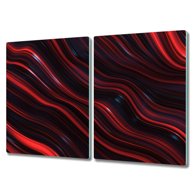 Ashville Tempered Glass Spiral Chopping Board, 52cm x 40cm