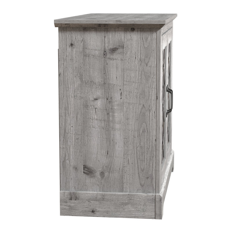 Chessani Traditional Coordinated Storage Sideboards Buffet 2 Piece Set, Mexican Gray