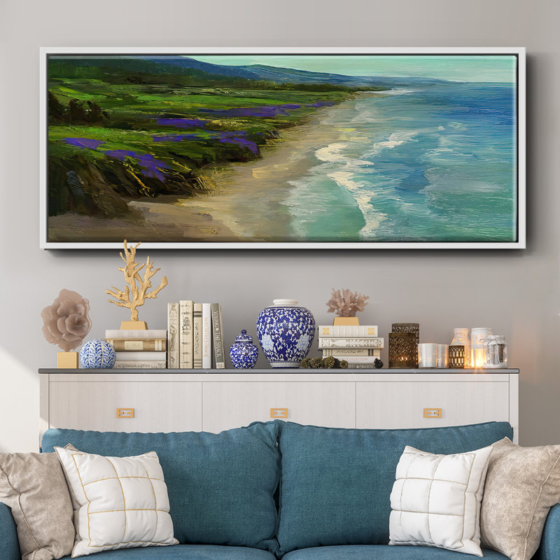 Montara Beach - toile encadrée, H 20 po x l 50 po