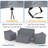 Waterproof Patio 4 Piece Set Covers for Outdoor Conversation Set-1566428461-1566428460