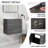 Didio 22'' Single Bathroom Vanity with Ceramic Top-1380765887