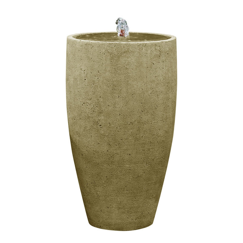 Fontaine en béton Manzanita, Mousse anglaise