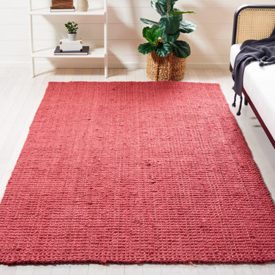 Weatherhill Handwoven Flatweave Red Area Rug