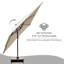 Parasol d'extérieur en porte-à-faux Menades-13200751