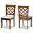 Aizlee Cross Back Side Chair in Brown/Grey