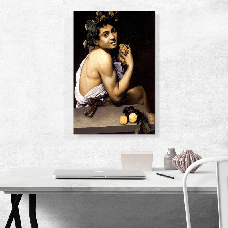 «Young Sick Bacchus» - impression, H 26 po x l 18 po x P 1,5 po