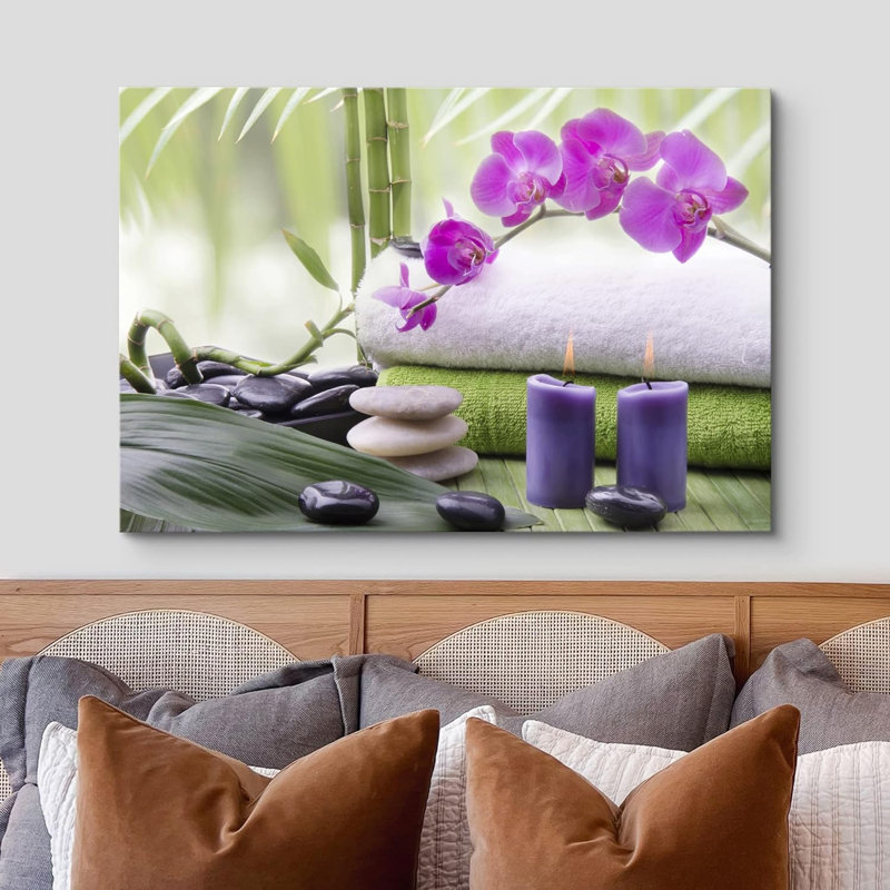Zen Zen Relaxing Orchid Flower, H 16 po x l 24 po