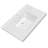 36'' W X 22'' D Solid Surface Bathroom Vanity Top Rectangular Vanity Basin Sink Countertop with Pre-drilled Faucet Hole in White