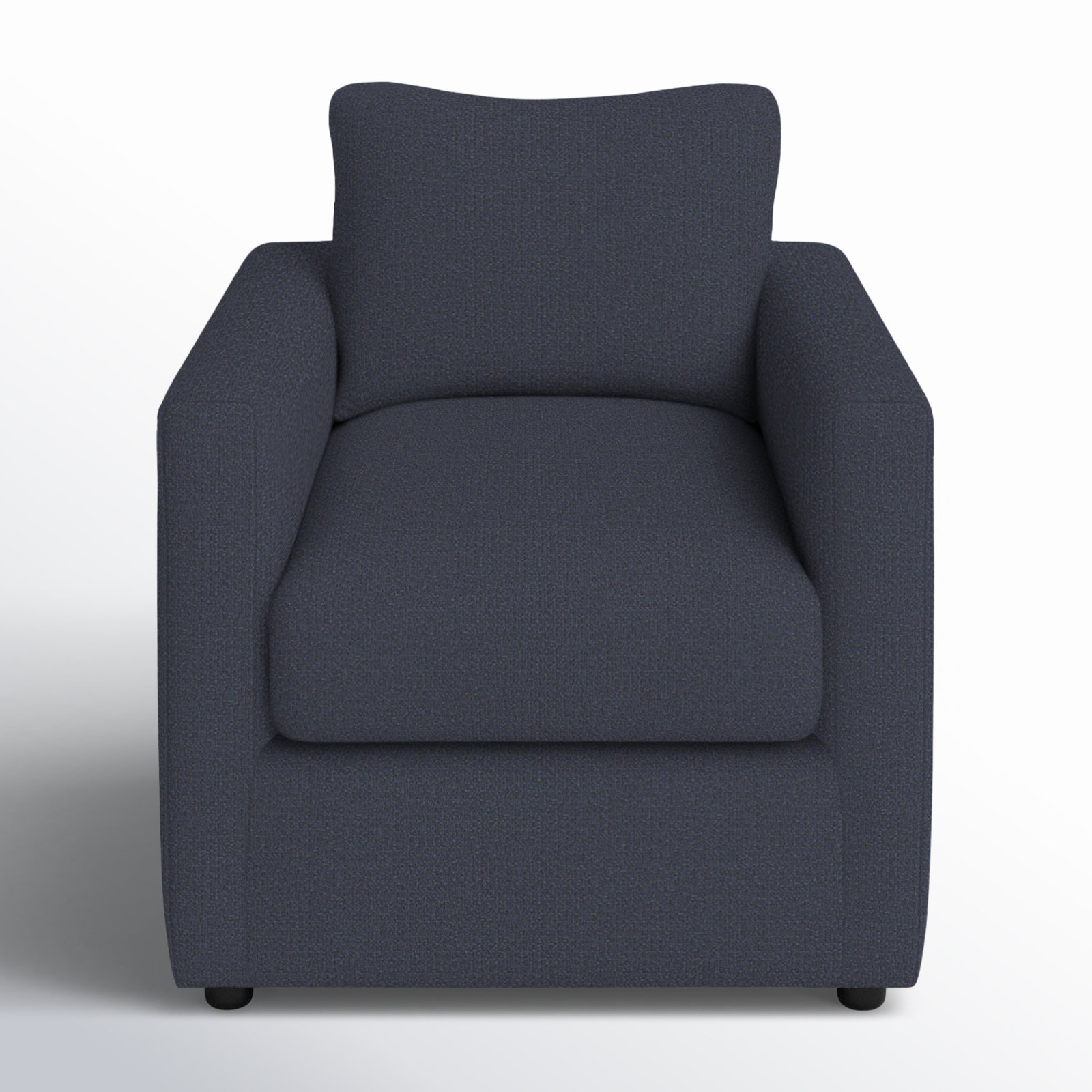 Godwin Upholstered Armchair, Drusky Navy Sustain® Basketweave