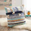 Coussin en coton Patchwork