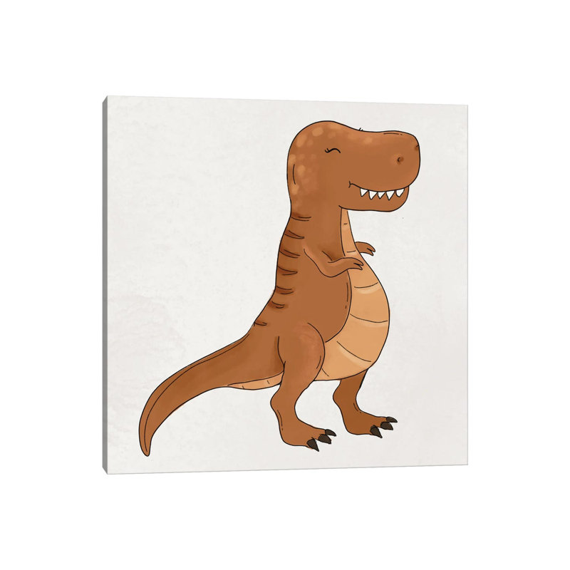 T-Rex by Katie Bryant - Wrapped Canvas Print, 66.04 cm H x 66.04 cm W x 3.175 cm D