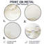 «Mountain Horizon Peaceful Scenery with Peaks» - art mural rond en métal-424803550