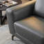 Causeuse en cuir véritable Anvers 64 po