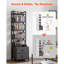 Armoire de rangement multimédia, organisateur de tablette DVD à 4 tablettes avec tiroirs, rangement multimédia pour CD, DVD, livres et jeux, armoire de CD pour le salon, bureau à domicile