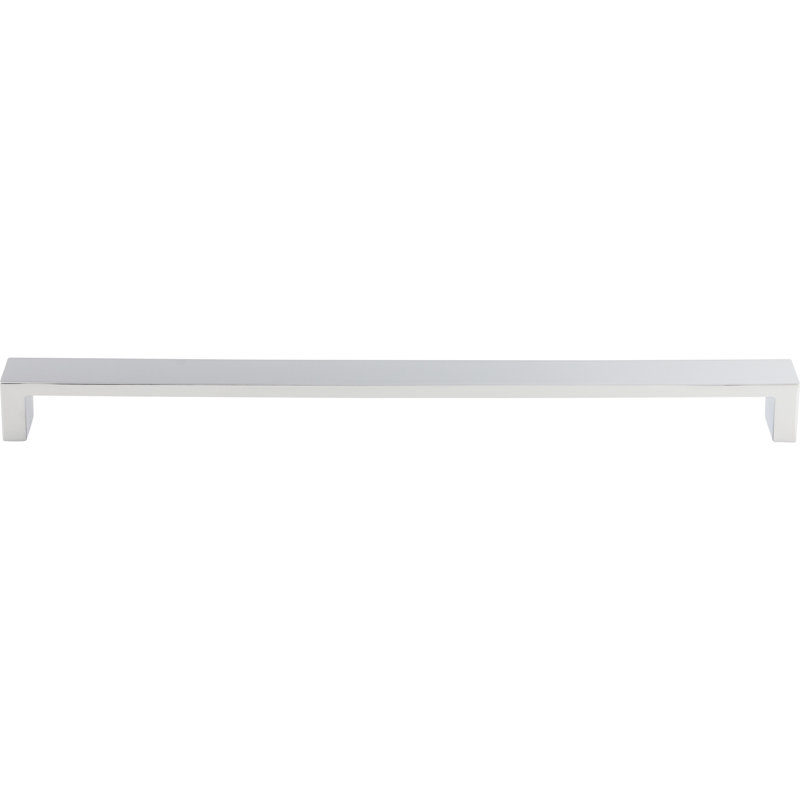 Modern Metro Bar Pull, Polished Chrome, 12" Center to Center