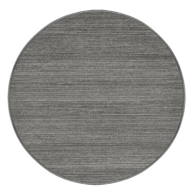 Tapis gris uni lavable à la machine