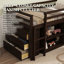 Lit mezzanine simple avec rangement et bureau
