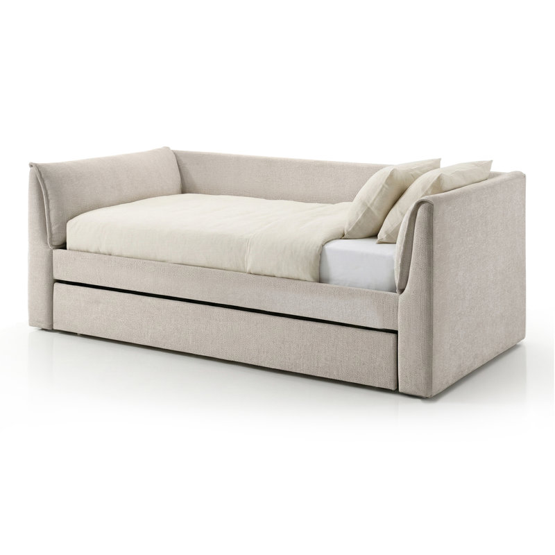 Lit de jour avec couchette Rindge, White