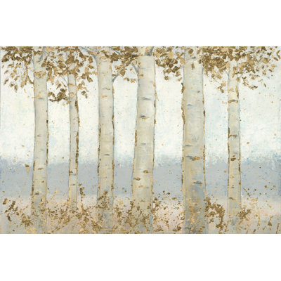 " Magnificent Birch Grove Crop " by James Wiens Painting Print