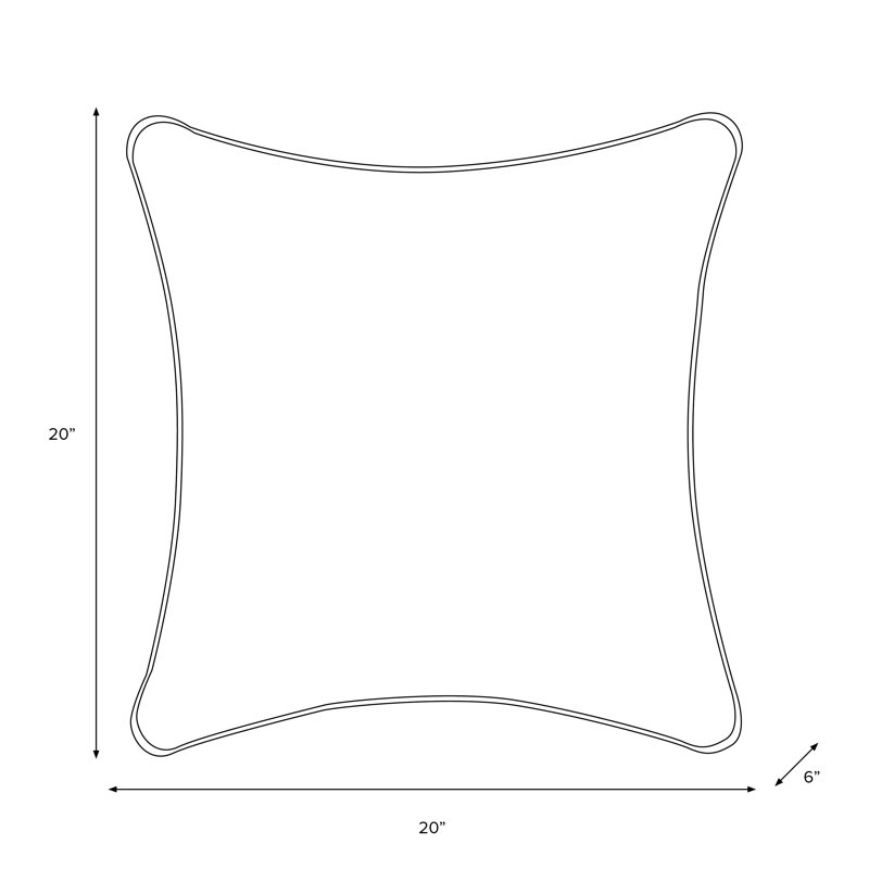 Floral Cotton Throw Pillow