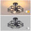 3-light Farmhouse Semi Flush Mount