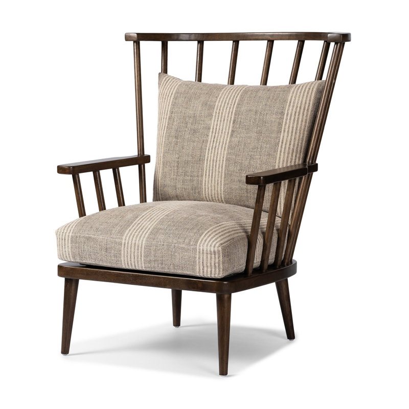 Graham Chair-Andes Natural, 100% Flax/Linen; Manchester Flint