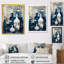 Art mural bleu et crème fantaisiste en argile II - Boho Pottery-88529133-110956135
