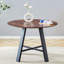 Table ronde, petite table basse avec pieds en métal