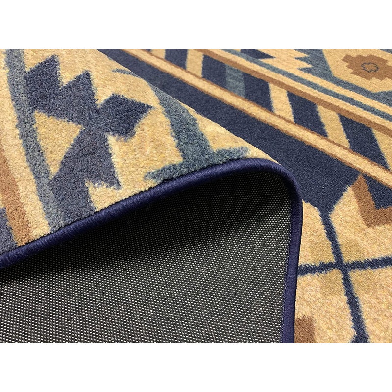 Seagirt Southwestern Indoor Rug, Round 5'3"