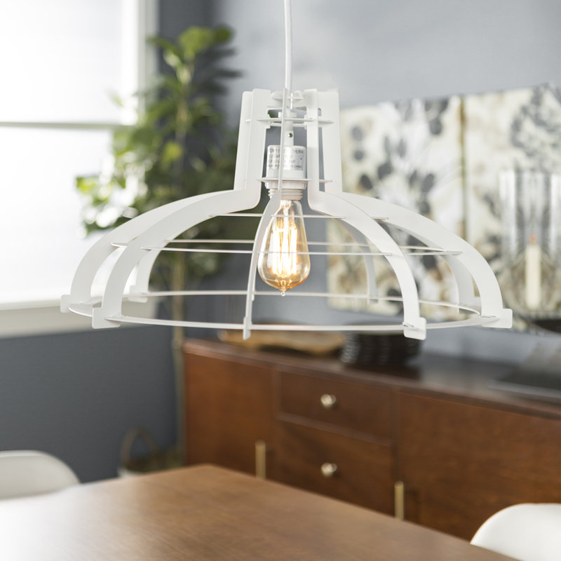 Dunnigan 1 - Light Single Pendant, White