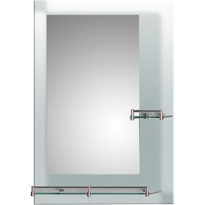 Nallely Wall Mirror with Shelves