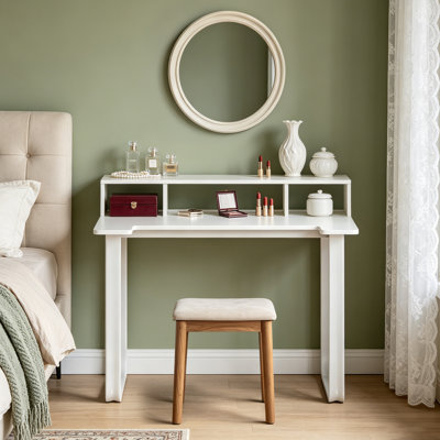White Wooden Office Computer Desk
