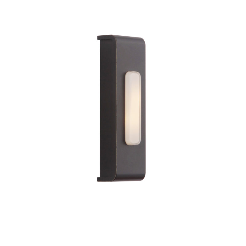 Surface Mount Lighted Push Button, Antique Bronze