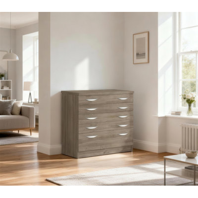 Barcomb 85 cm W 5 -Drawer Mobile Filing Cabinet